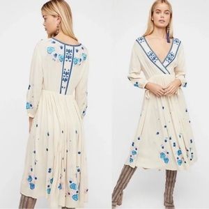 Free People The Enchanted Forest Midi Dress Size Small Great Condition